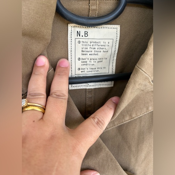 Khaki Color blazer coat. Used. Size S - Picture 6 of 13